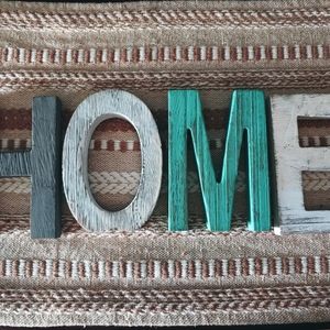 Distressed home decor letters